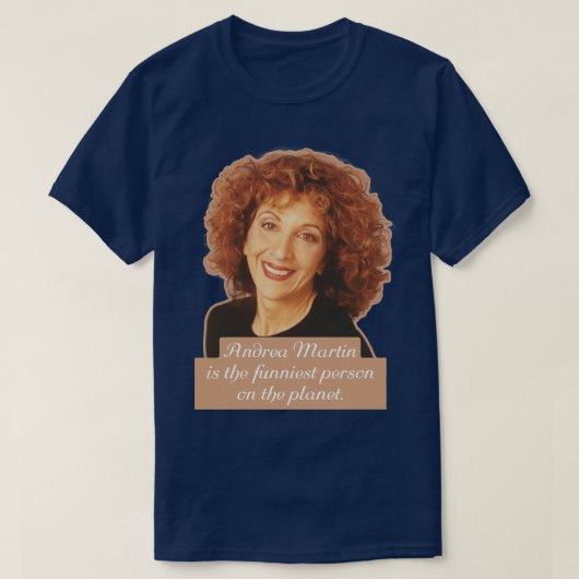 アンドレア地球上で最も面白い人 Tシャツ (デザイン正面)