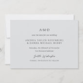 アンドレア・グレイ エレガントな結婚式 セーブザデート (正面)