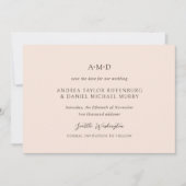 アンドレア・タン エレガントな結婚式 セーブザデート (正面)