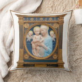 アンドレア・デッラ・ロビアc1485マドンナと子供 クッション (ブランケット)