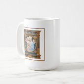 アンドレア・デッラ・ロビアc1485マドンナと子供 コーヒーマグカップ (正面左)