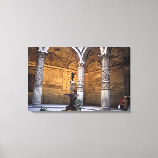 アンドレア・デルによるDolphinとのプットコピー キャンバスプリント (正面)