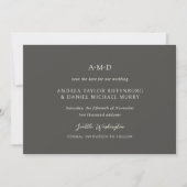 アンドレア・ブラウン エレガントな結婚式 セーブザデート (正面)