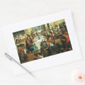 アンドレア・ボスコリによるカーナの結婚式、ルネサンス美術 長方形シール (封筒)