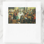 アンドレア・ボスコリによるカーナの結婚、ルネサンス美術 長方形シール (バッグ)