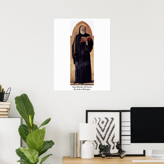 アンドレア・マンテグナによるヌルシアの聖ベネディクト ポスター (ホームオフィス)