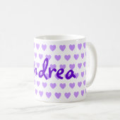 アンドレア（紫） コーヒーマグカップ (正面右)