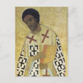 アンドレイ・ルブレフによる聖ヨハネ・クリソストム ポストカード (正面)