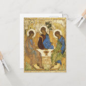 アンドレイ・ルブレフ象徴的な三位一体天使アブラハム聖書 カード (正面/裏面インサイチュ)