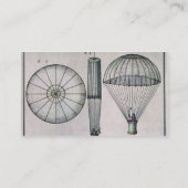 アンドレジェイクスGarne著最初のパラシュート降下 名刺 (裏面)