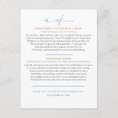 アンドレスのためのウェディングマップ同封カスタムデザイン エンクロージャーカード (裏面)