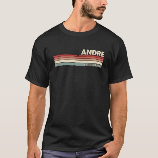アンドレ – おもしろいレトロヴィンテージ名80S 90S Tシャツ (正面)