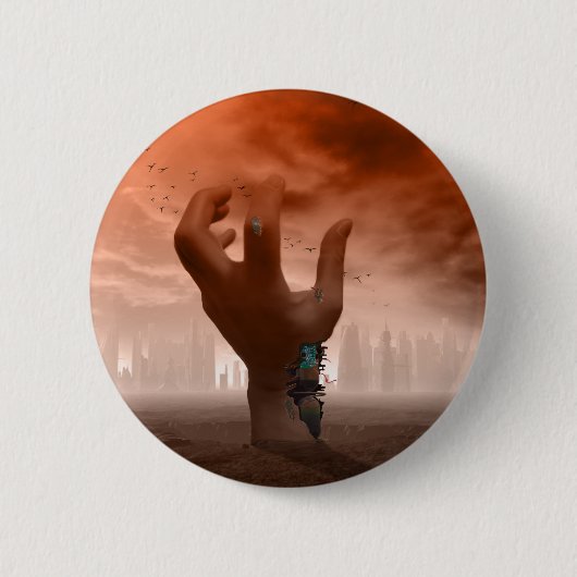 アンドロイドの反乱ボタン 缶バッジ (正面)