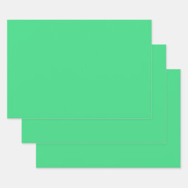 アンドロイドの無地の緑 ラッピングペーパーシート