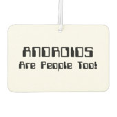 アンドロイドも人だ! カーエアーフレッシュナー (裏面)