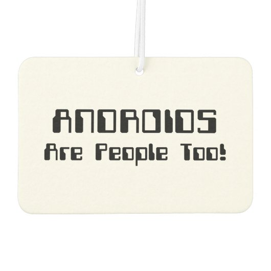 アンドロイドも人だ！ カーエアーフレッシュナー (裏面)