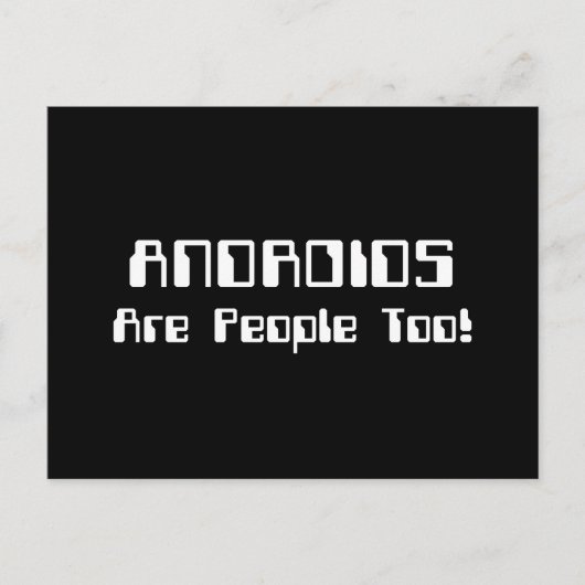 アンドロイドも人だ! ポストカード (正面)