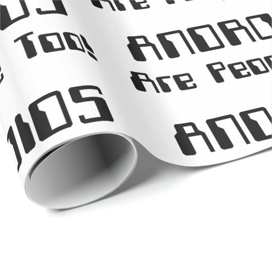 アンドロイドも人だ！ ラッピングペーパー (ロールコーナー)