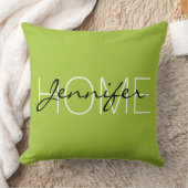 アンドロイドグリーンカラーホームモノグラム クッション (ブランケット)