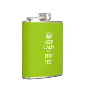 アンドロイドグリーン保スタイルCalmとYour Text フラスク (右)
