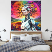 アンドロイドツリー キャンバスプリント (インサイチュ (寝室))