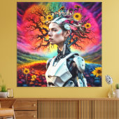 アンドロイドツリー キャンバスプリント (インサイチュ (リビング))