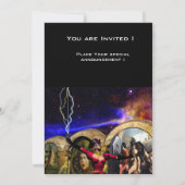 アンドロイドバレエ黒赤青空童話 招待状 (裏面)