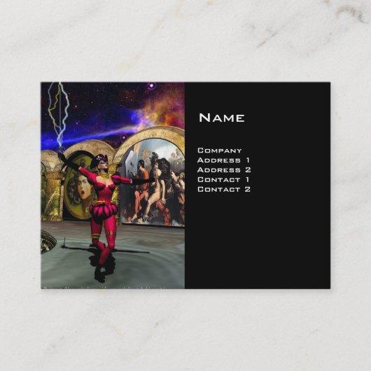 アンドロイドバレエ,ブラックサイエンス・フィクション 名刺 (正面)