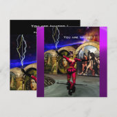 アンドロイドバレエ、赤紫ブルーサイエンスフィクション 招待状 (正面/裏面)