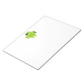 アンドロイドロボットの海賊アイコン ノートパッド (アングル)