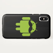 アンドロイドロボットの黒ひげ Case-Mate iPhoneケース (裏面(横))