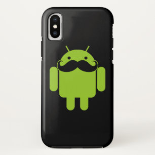 アンドロイドロボットの黒ひげ iPhone X ケース