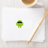 アンドロイドロボット口髭 ラベル (インサイチュ)