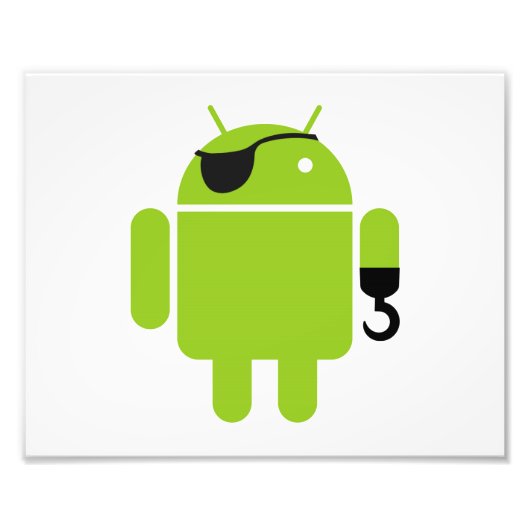 アンドロイドロボット強盗海賊 フォトプリント            (正面)