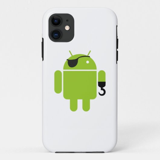 アンドロイドロボット海賊図 Case-Mate iPhoneケース (裏面)