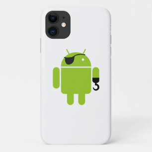 アンドロイドロボット象徴的な海賊スタイル iPhone 11 ケース