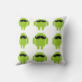 アンドロイドロボット黒髭グラフィック クッション (裏面)