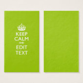 アンドロイド保グリーンCalmとYour Text (正面&裏面)