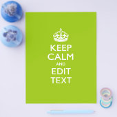 アンドロイド保グリーンCalmとYour Text チラシ (シングル)