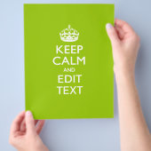 アンドロイド保グリーンCalmとYour Text チラシ (手)