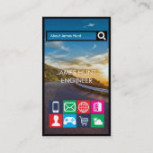 アンドロイド風　エンジニア名刺 名刺 (裏面)