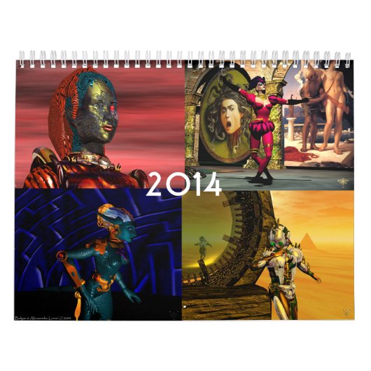 アンドロイド, HYPERION WORLD 2017 Sci-Fiからのサイボーグ カレンダー (カバー)