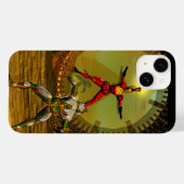 アンドロイドXENIAがサイボーグタイタンSFに出会う Case-Mate iPhoneケース (裏面 (横))