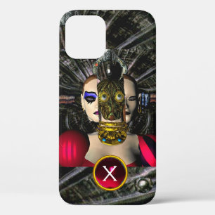 アンドロイドXENIA宇宙船パイロット、ジェムモノグラムSci fi iPhone 12ケース