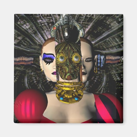 アンドロイドXENIA宇宙船パイロット、SF マグネット (正面)