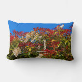 アンドロカラフルメ日本のダ焚き火低木 ランバークッション (正面)