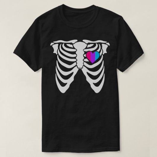 アンドロギーゲイ骨格ノンバイナリー性 Tシャツ (デザイン正面)