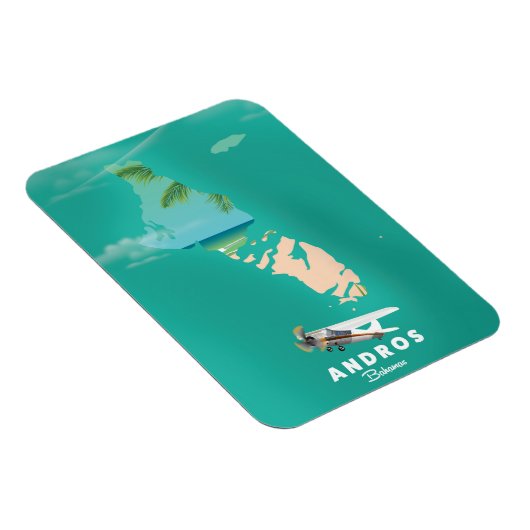 アンドロスバハマのバケーションマップ。 マグネット (右側)