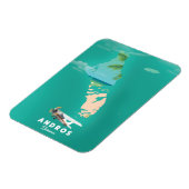 アンドロスバハマのバケーションマップ。 マグネット (左側)