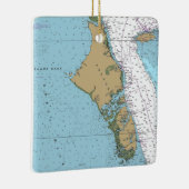 アンドロス島バハマ図 セラミックオーナメント (右)